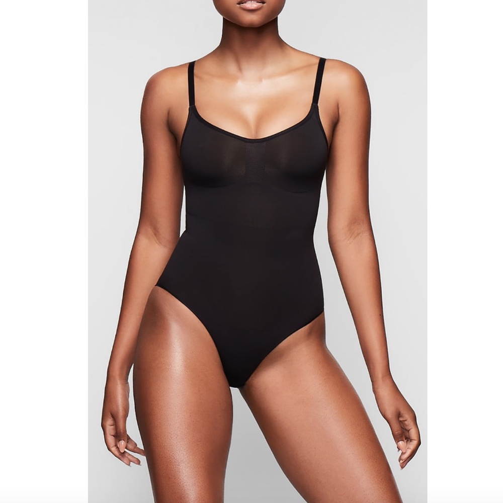 SKIMS Black Seamless Sculpting Bodysuit
